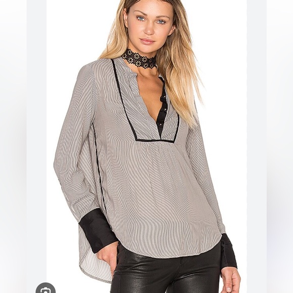 Free People Pebble Crepe Free Bird Top Small - Picture 1 of 6